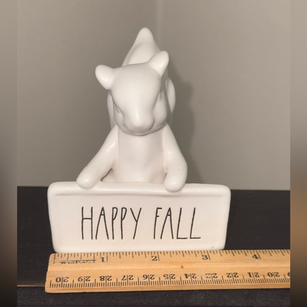 Rae Dunn HAPPY FALL Squirrel Figure - Picture 10 of 15